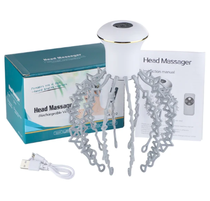 Miniatura 2 de PULPO MASAJEADOR DE CABEZA RECARGABLE